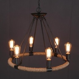 Landlig Mini-Stil Maleri Metall Pendellampe