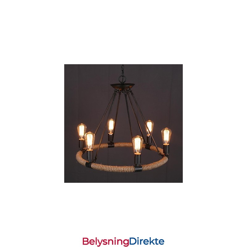 Landlig Mini-Stil Maleri Metall Pendellampe