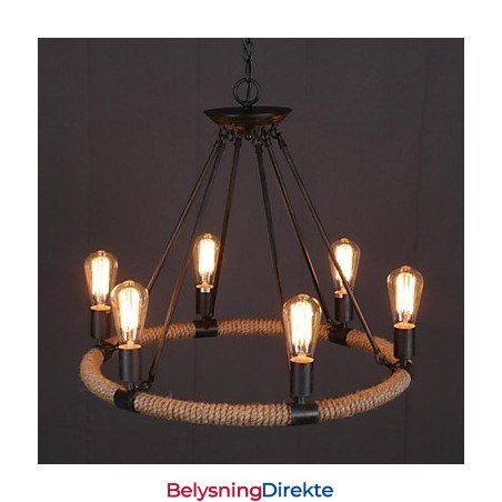 Landlig Mini-Stil Maleri Metall Pendellampe