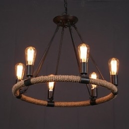 Landlig Mini-Stil Maleri Metall Pendellampe