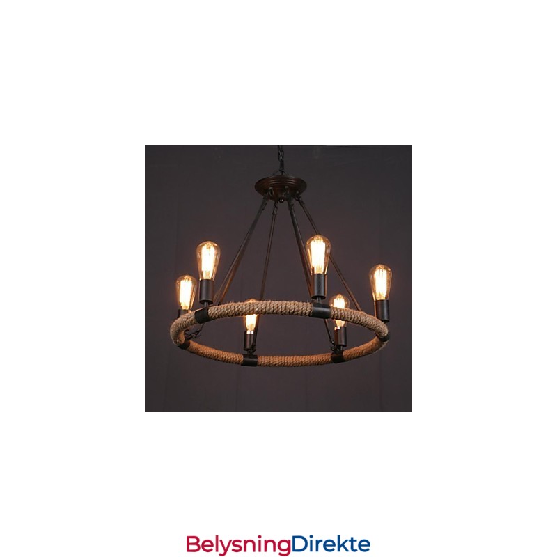 Landlig Mini-Stil Maleri Metall Pendellampe