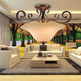 5 Vintage Mini-Maleri Metall Anhengslamper