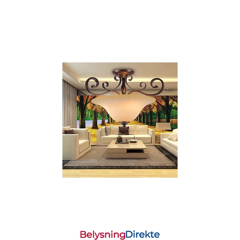 5 Vintage Mini-Maleri Metall Anhengslamper