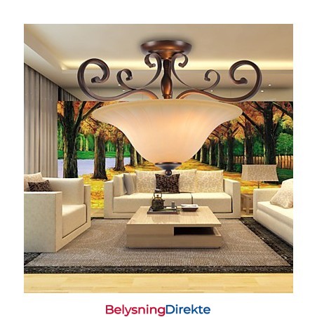 5 Vintage Mini-Maleri Metall Anhengslamper