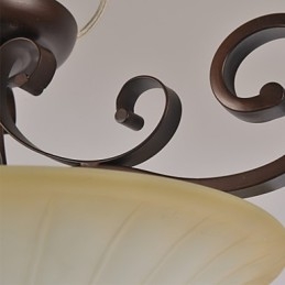 5 Vintage Mini-Maleri Metall Anhengslamper