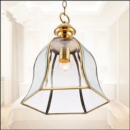 Amerikansk Landlig Liten Anheng I Kobber, Enkelt Glass