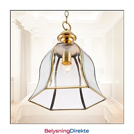 Amerikansk Landlig Liten Anheng I Kobber, Enkelt Glass