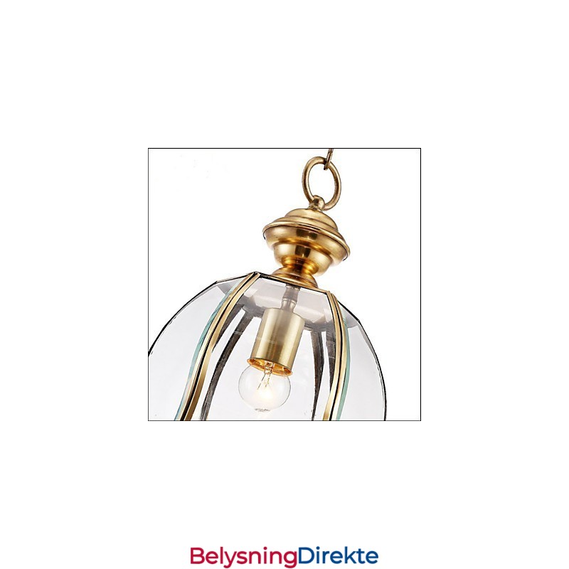 Amerikansk Landlig Liten Anheng I Kobber, Enkelt Glass