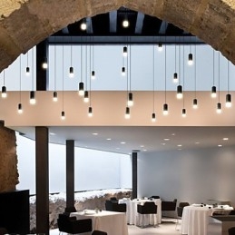 Nord-Europa Pendellampe Med Geometrisk Ledningsdesign