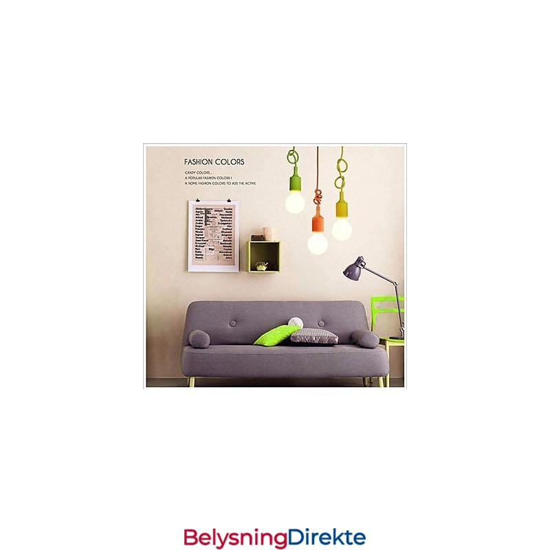 Mini Pendellampe Med 1 Lys Moderne Minimalistisk Silikon I Godterifarger