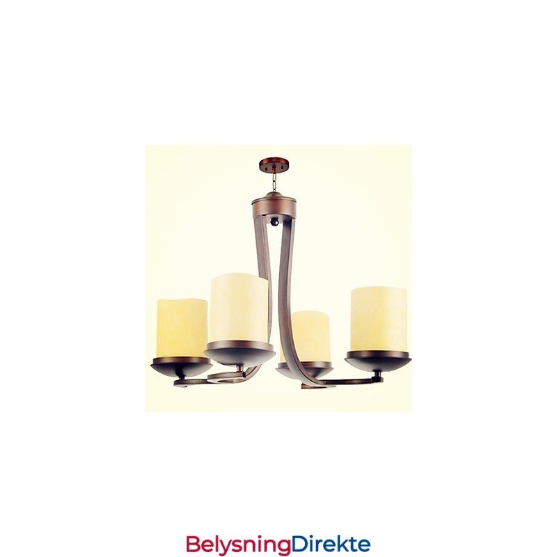 Tradisjonell Klassisk Retro Mini-Stil Maleri Metalllysekrone