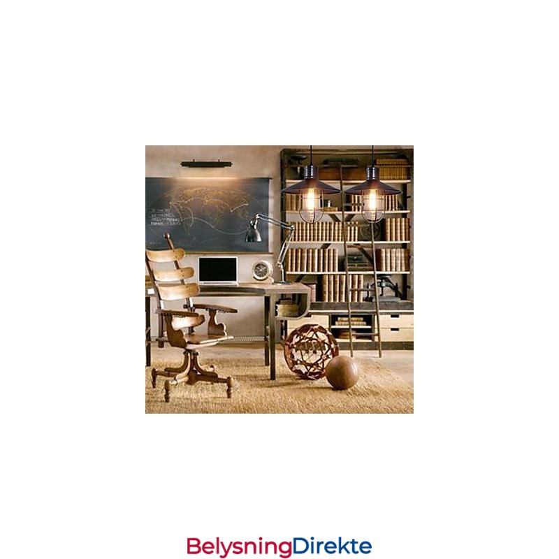 Vintage Retro Mini-Stil Maleri Pendellampe