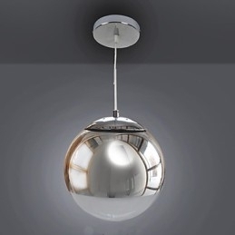 Moderne Og Moderne Globeformet Mini-Stil Galvanisert Pendellampe