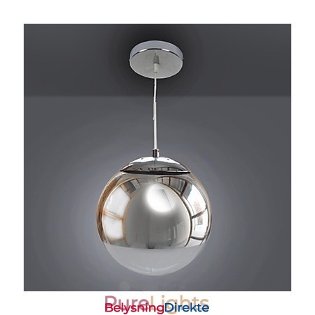 Moderne Og Moderne Globeformet Mini-Stil Galvanisert Pendellampe