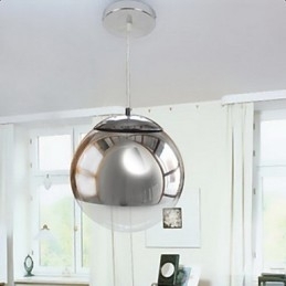 Moderne Og Moderne Globeformet Mini-Stil Galvanisert Pendellampe
