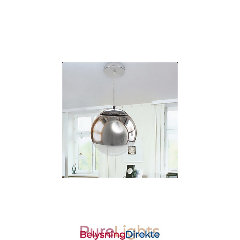 Moderne Og Moderne Globeformet Mini-Stil Galvanisert Pendellampe