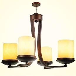 Tradisjonell Klassisk Retro Mini-Stil Maleri Metalllysekrone