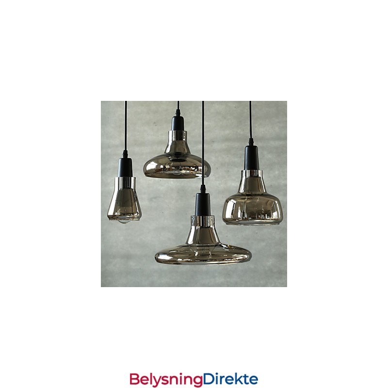 Kontraktert Og Moderne Skyggemote-Dekorasjonslysekrone I Glass