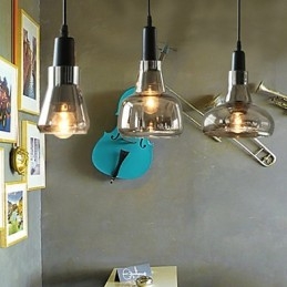 Kontraktert Og Moderne Skyggemote-Dekorasjonslysekrone I Glass