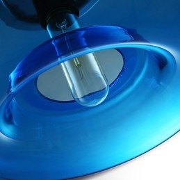 Pendellampe Moderne Design Blå Glasspære Inkludert