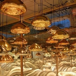 Moderne, Samtidskunstnerisk Maleri, Metallpendellampe