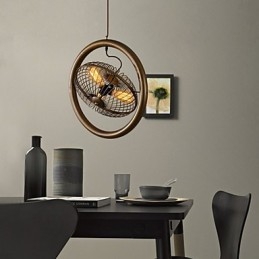 Retro Klassisk Metall Takvifte Lys Enkle Pendellamper Kafé Pendellampe