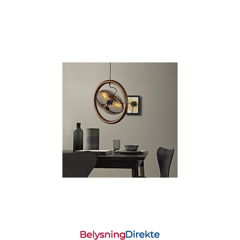 Retro Klassisk Metall Takvifte Lys Enkle Pendellamper Kafé Pendellampe