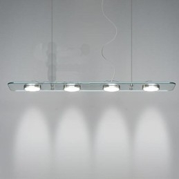 Rektangulær Glasslampe Til Restaurantbord