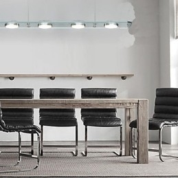 Rektangulær Glasslampe Til Restaurantbord