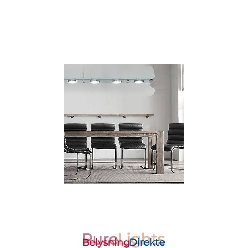 Rektangulær Glasslampe Til Restaurantbord