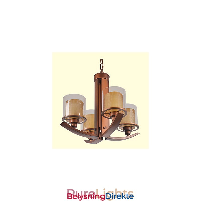 Tradisjonell Klassisk Retro Mini-Stil Maleri Metalllysekrone