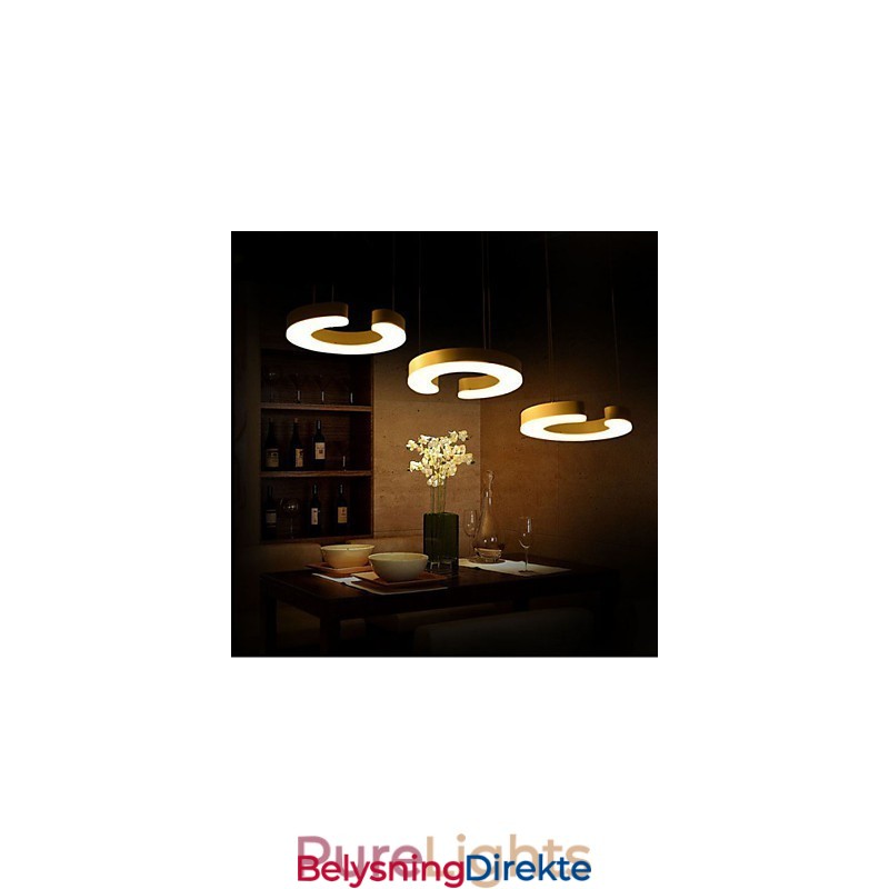 Tre C-Type Akryl Lysekrone Lysekrone