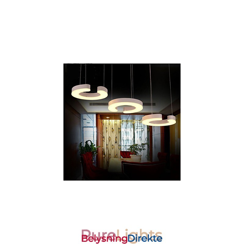 Tre C-Type Akryl Lysekrone Lysekrone