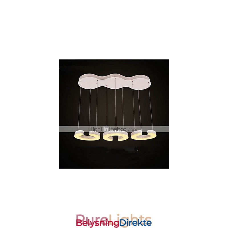 Tre C-Type Akryl Lysekrone Lysekrone