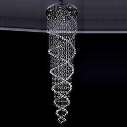 Moderne Samtids Tradisjonell Klassisk Rustikk Hytte Vintage Landlig Øy Krystall Galvanisert Metall Pendellampe