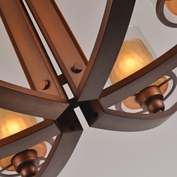 Tradisjonell Klassisk Retro Mini-Stil Maleri Metalllysekrone