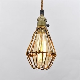 Amerikansk Landlig Vintage Enkelthodet Lotus Jernlysekrone