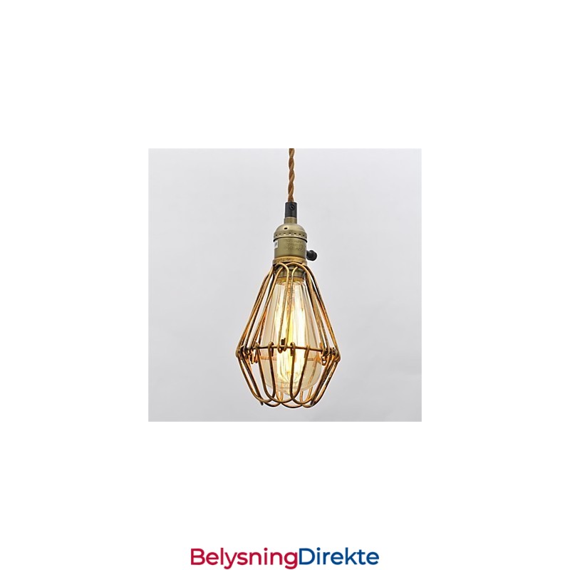 Amerikansk Landlig Vintage Enkelthodet Lotus Jernlysekrone