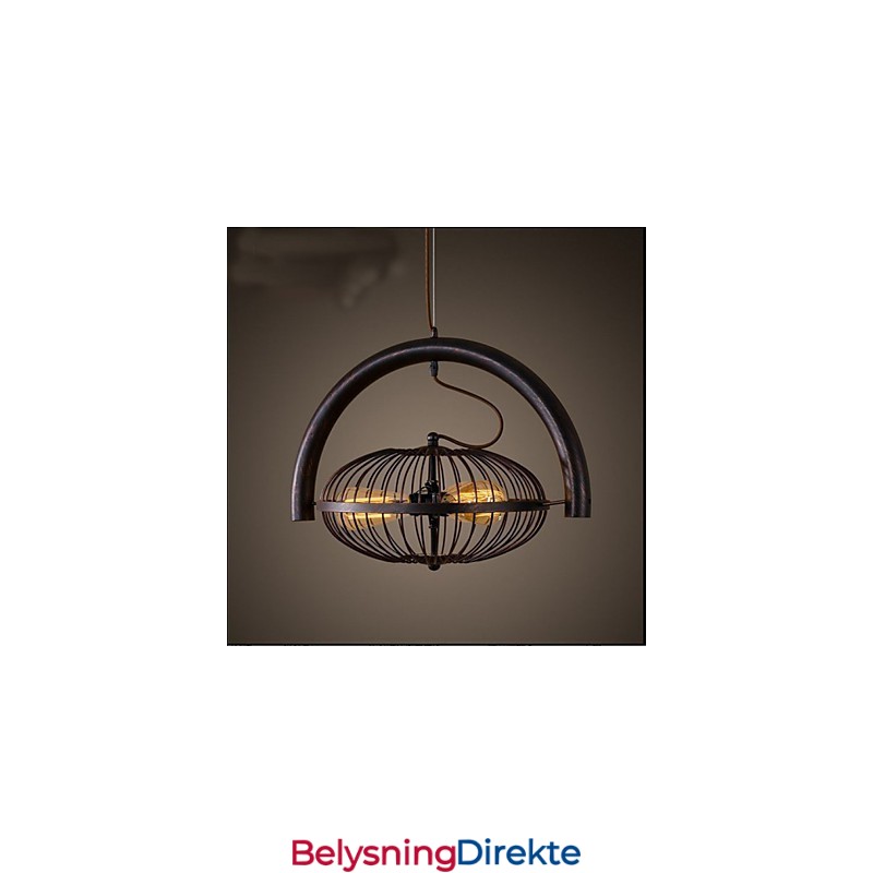 Retro Industriell Vindlampe Vifte Pendellampe I Amerikansk Stil