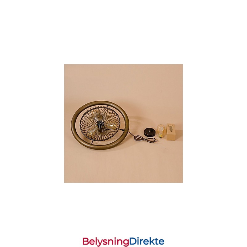 Retro Industriell Vindlampe Vifte Pendellampe I Amerikansk Stil