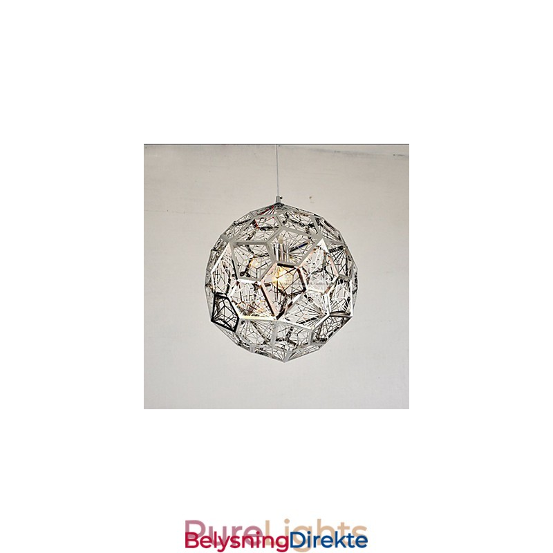 Sølvfarget Lysekrone I Mursteinsnett