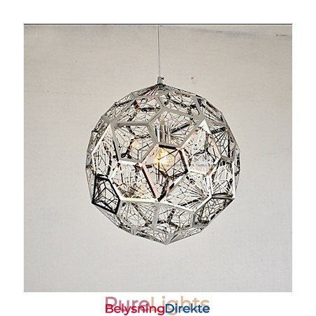 Sølvfarget Lysekrone I Mursteinsnett