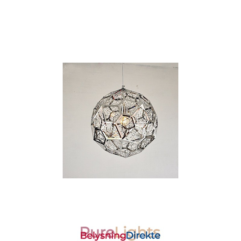 Sølvfarget Lysekrone I Mursteinsnett