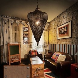 Sørøst-Asiatisk-Amerikansk Retro Håndhul Jernlysekrone