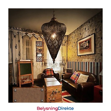 Sørøst-Asiatisk-Amerikansk Retro Håndhul Jernlysekrone