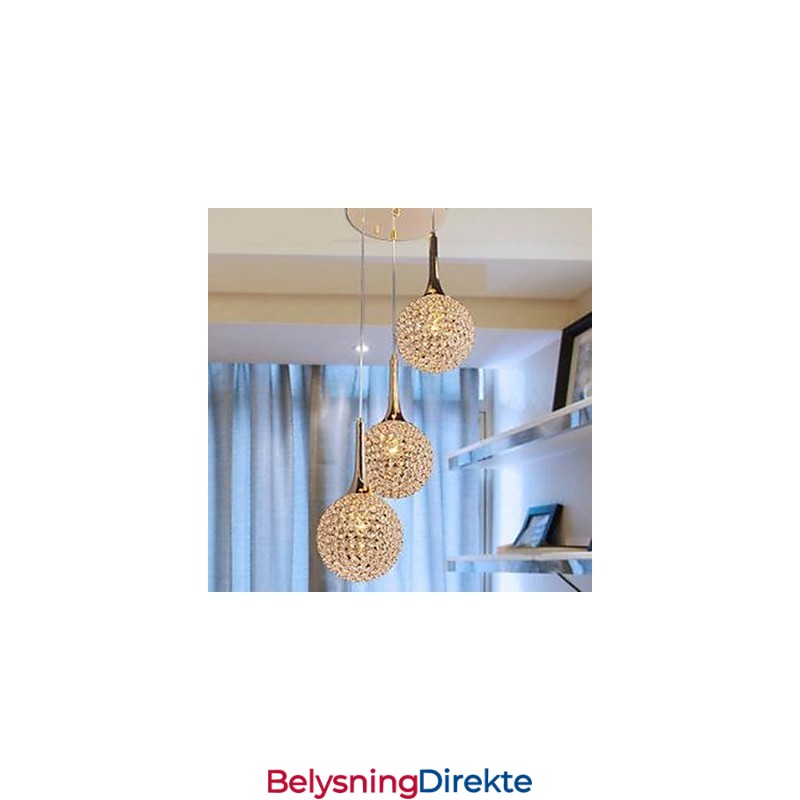 Moderne Krystalllysekronefat