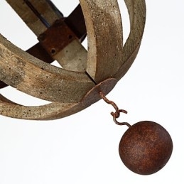 Vintage Mini-Stil Maleri Av Tre Og Bambus Lysekrone