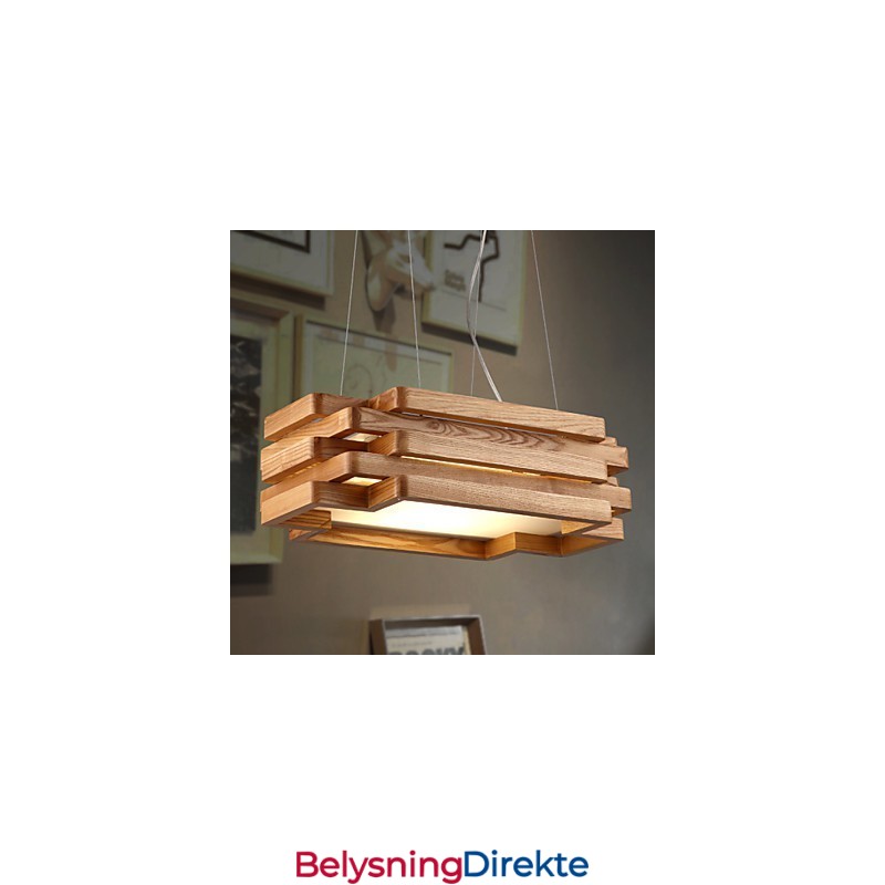 Moderne, Moderne, Landlig Mini-Stil Pendellampe I Tre Og Bambus