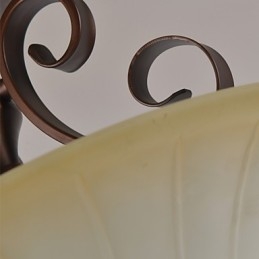 Rustikk Hytte Vintage Mini-Stil Maleri Metall Pendellampe