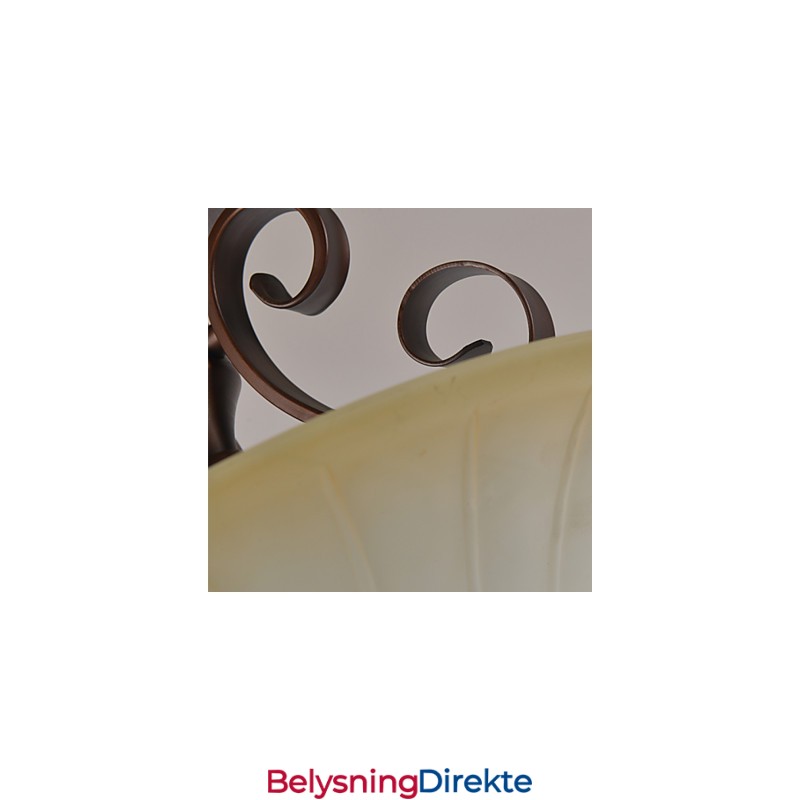 Rustikk Hytte Vintage Mini-Stil Maleri Metall Pendellampe